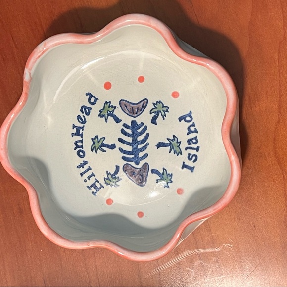 Louisville Stoneware pottery Hilton Head Island trinket dish bowl - Picture 5 of 9